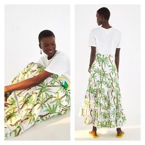 FARM Rio Anthro swinging palm maxi skirt NWT!